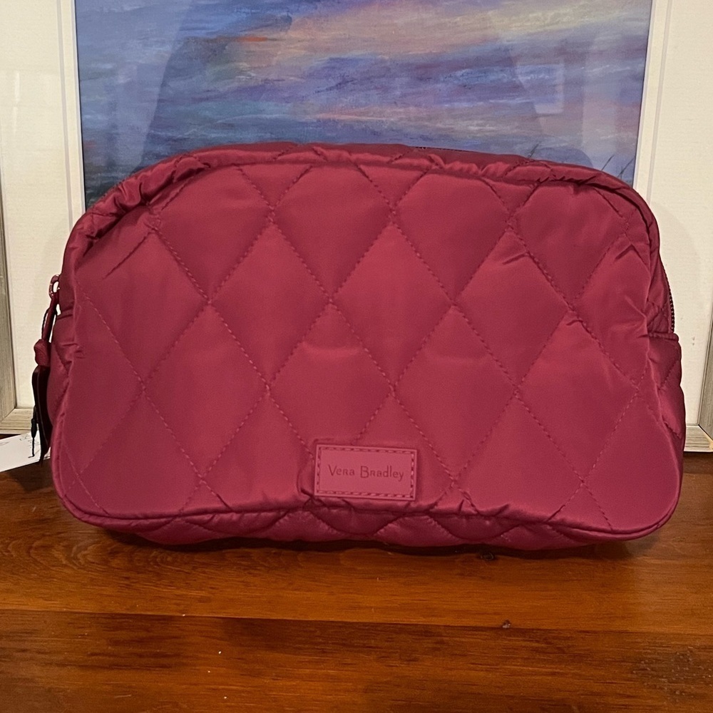 NWT Vera Bradley Ultralight Grand cosmetic case CABERNET